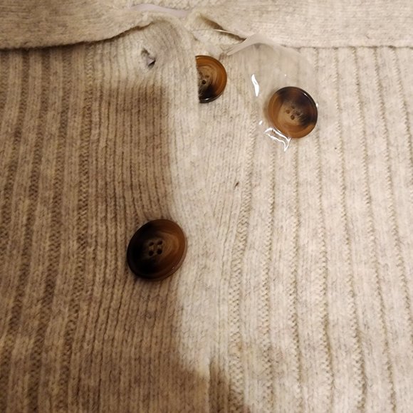 Sincerely Jules Collared Sweater Vest Cream Small NWT - Picture 9 of 10